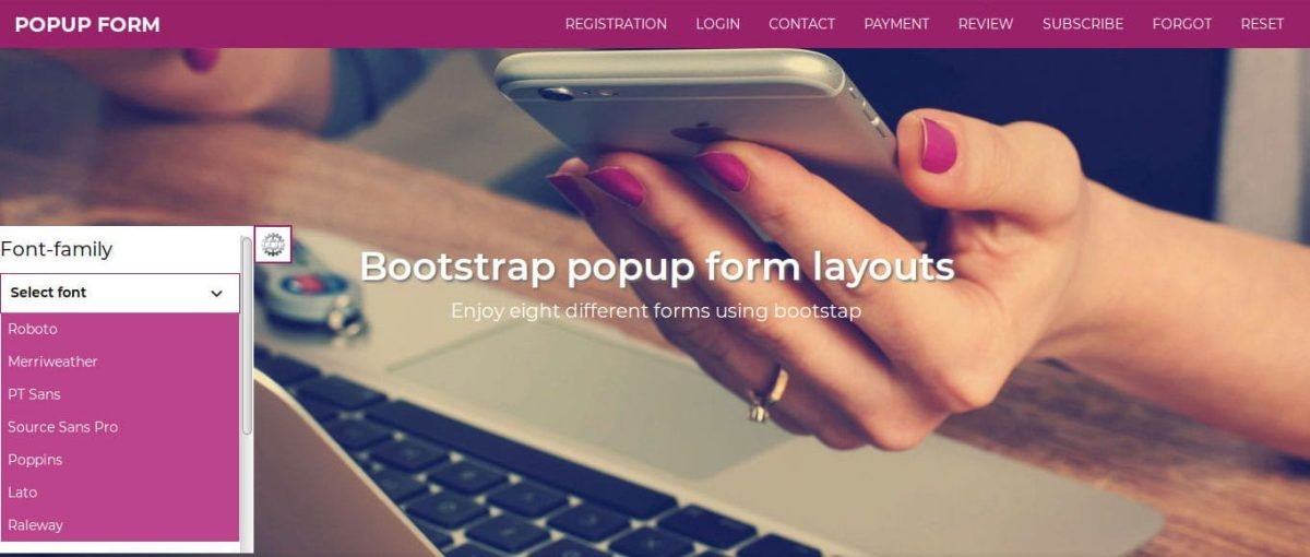 Classic - Bootstrap Responsive Form