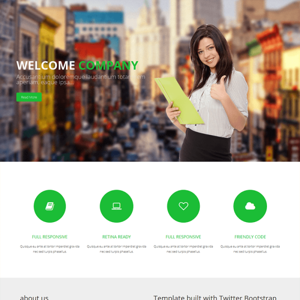 Company – HTML Bootstrap Template