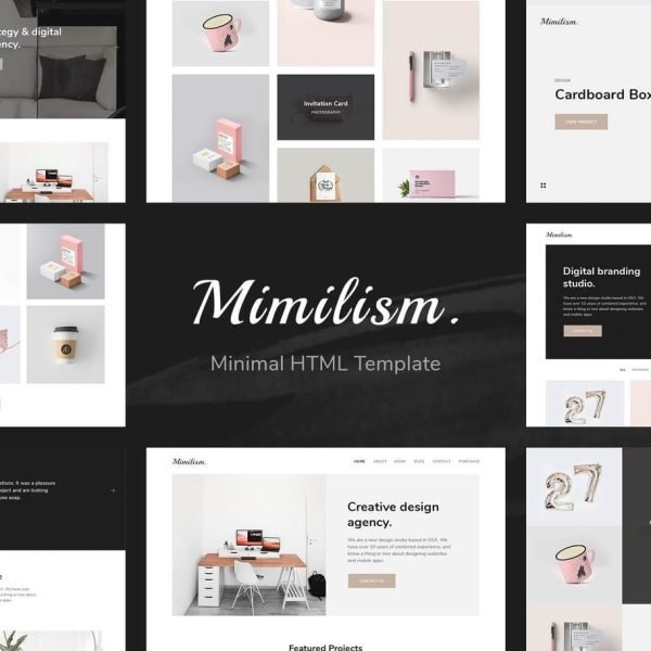 Mimilism — Clean & Minimal Portfolio HTML Template