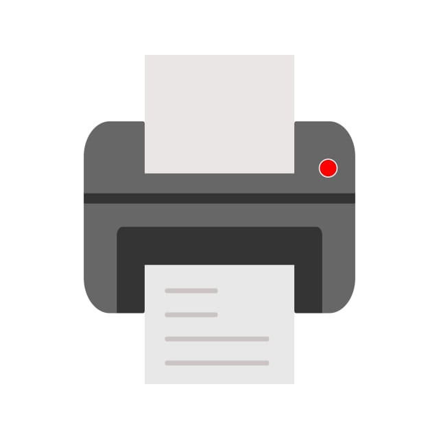 Printer Icon Creative Design Template