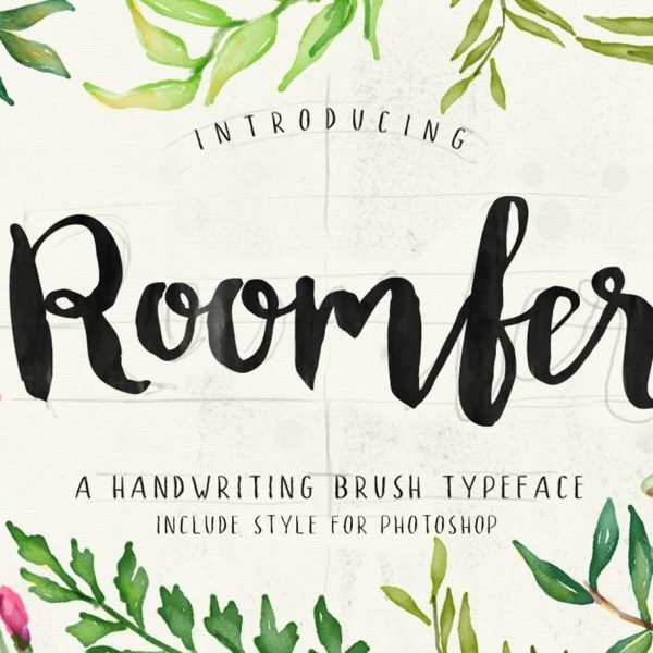Roomfer font + Style Photoshop