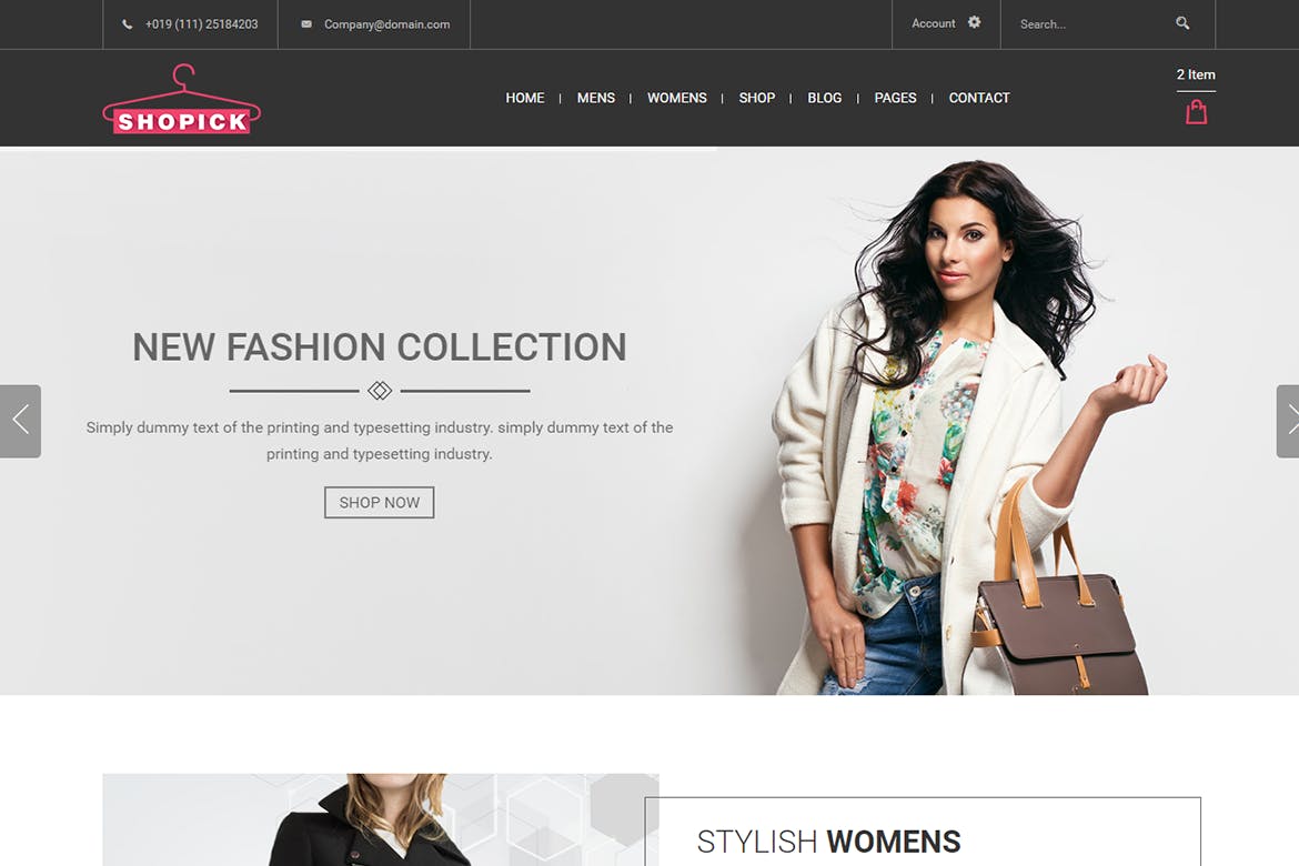 Shopick - eCommerce Responsive Bootstrap Template