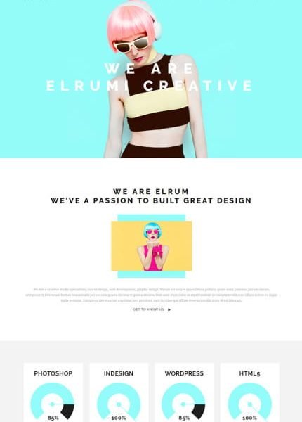 Elrumi - Creative HTML5 Bootstrap Template